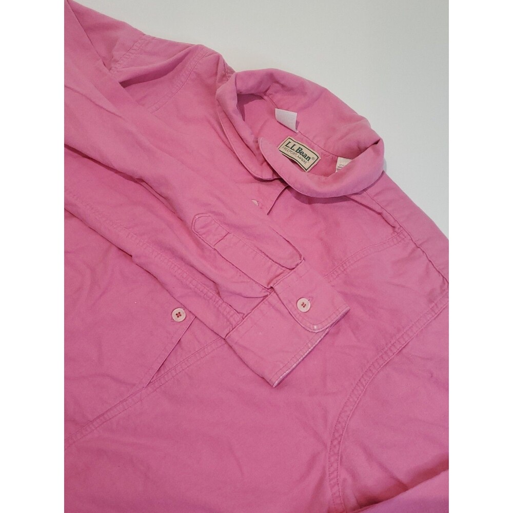 L.L. Bean Women's Long Sleeve Blouse, Regular 18, Pink